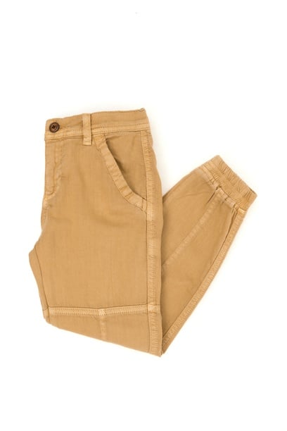 Erkek Çocuk Camel Kanvas Pantolon