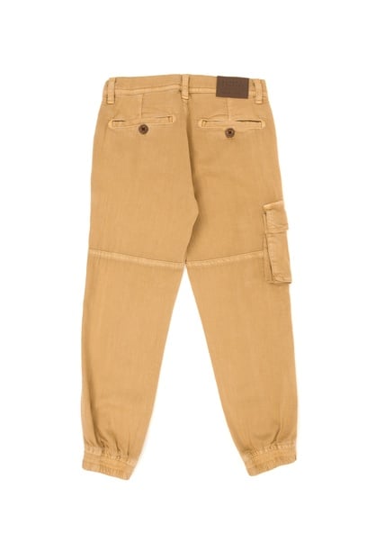 Erkek Çocuk Camel Kanvas Pantolon