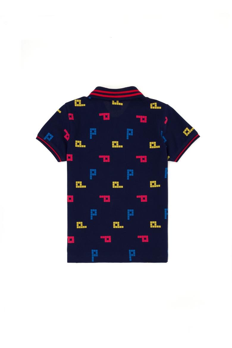 Erkek Çocuk Lacivert Polo Yaka Tişört - 50263527031