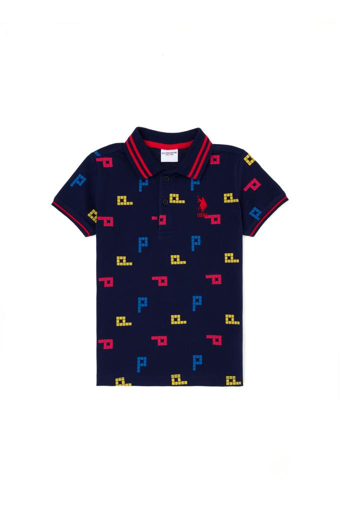 Erkek Çocuk Lacivert Polo Yaka Tişört