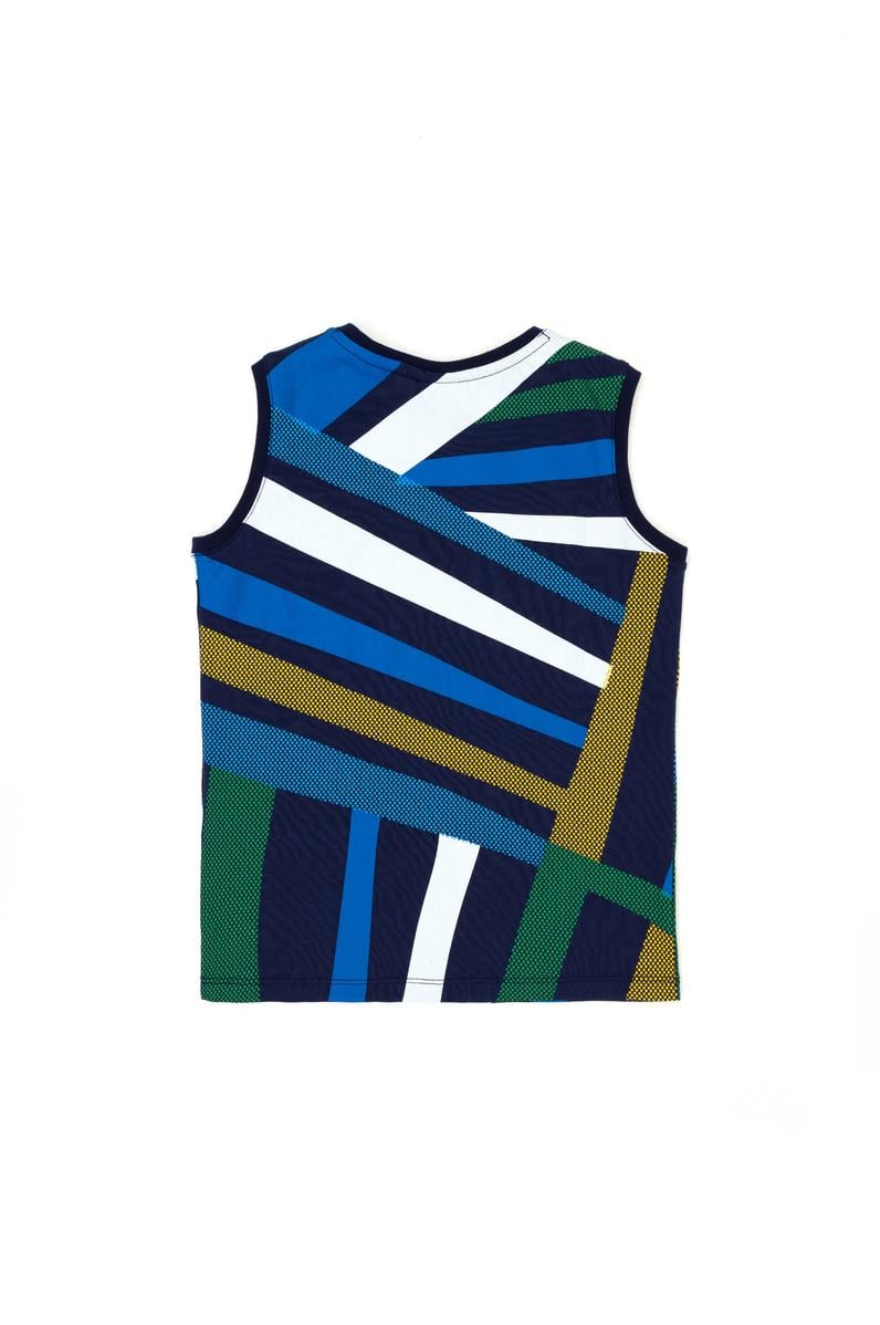 Erkek Çocuk Lacivert Bisiklet Yaka Kolsuz Tişört