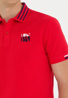 Erkek Kırmızı Polo Yaka Tişört - 50263389011