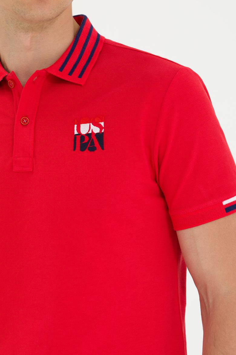 Erkek Kırmızı Polo Yaka Tişört - 50263389011