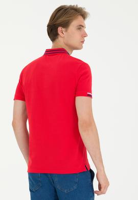 Erkek Kırmızı Polo Yaka Tişört - 50263389011