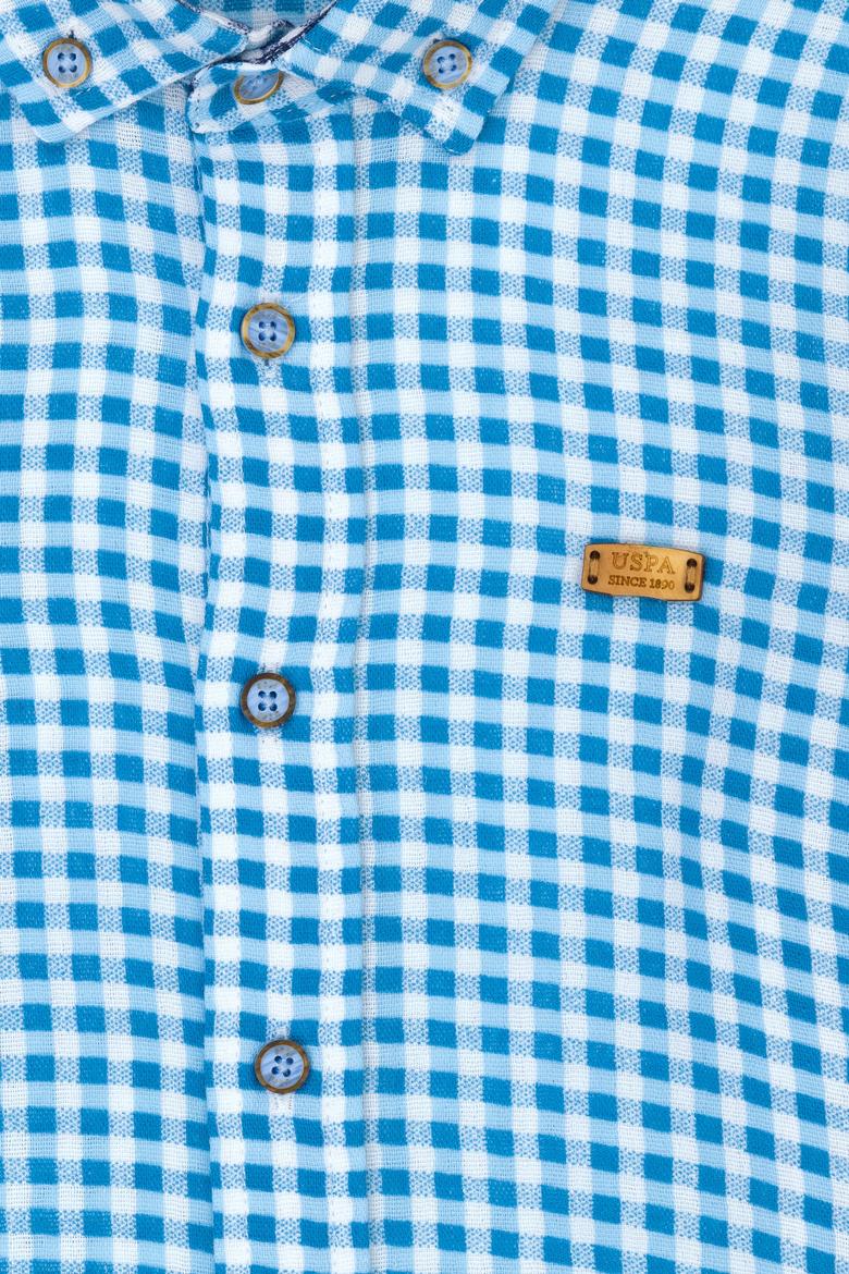 Erkek Çocuk Mavi Uzun Kollu Gömlek - 50263673006