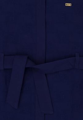 Kız Çocuk Lacivert Kolsuz Dokuma Elbise - 50262739007