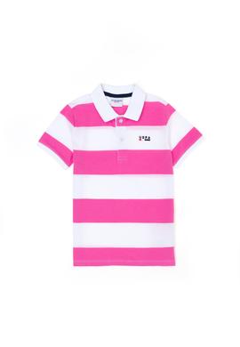 Erkek Çocuk Pembe Polo Yaka Tişört - 50263253060