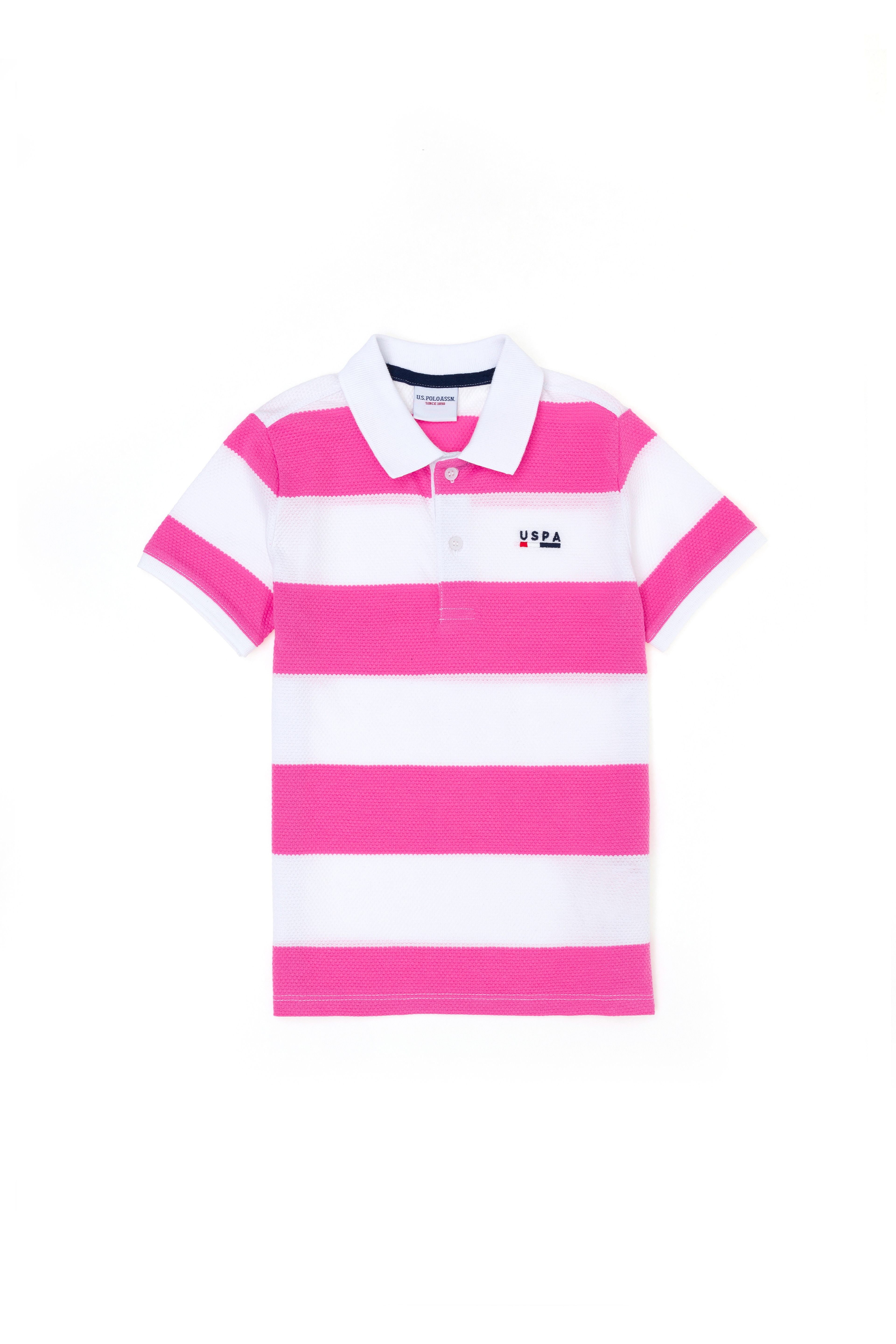 Erkek Çocuk Pembe Polo Yaka Tişört - Image 1
