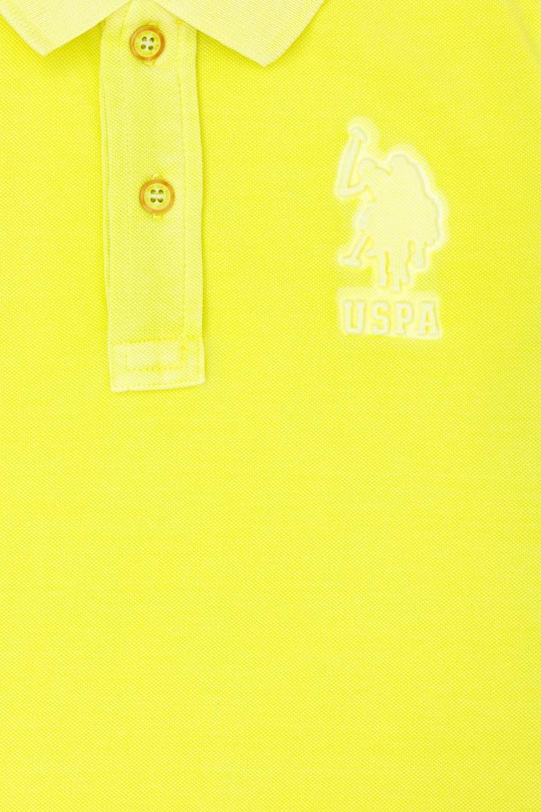 Erkek Çocuk Neon Sarı Polo Yaka Tişört - 50263477091