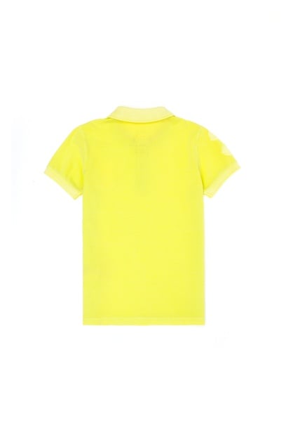 Erkek Çocuk Neon Sarı Polo Yaka Tişört