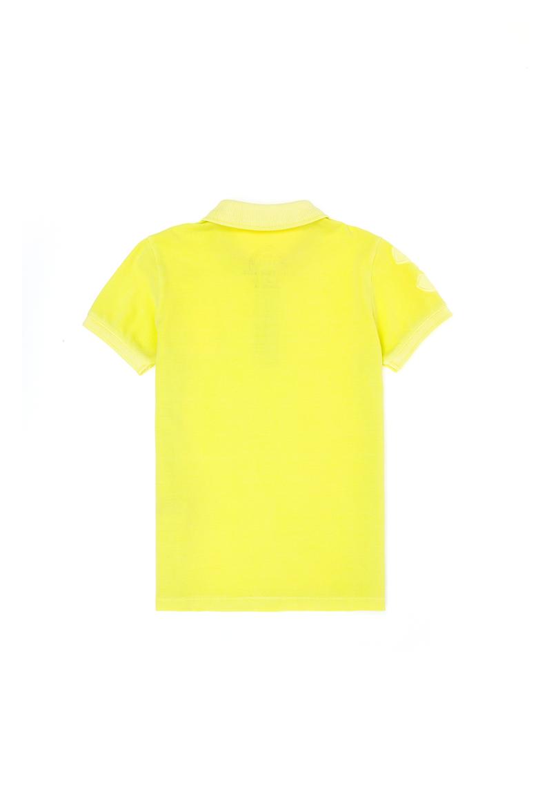 Erkek Çocuk Neon Sarı Polo Yaka Tişört - 50263477091