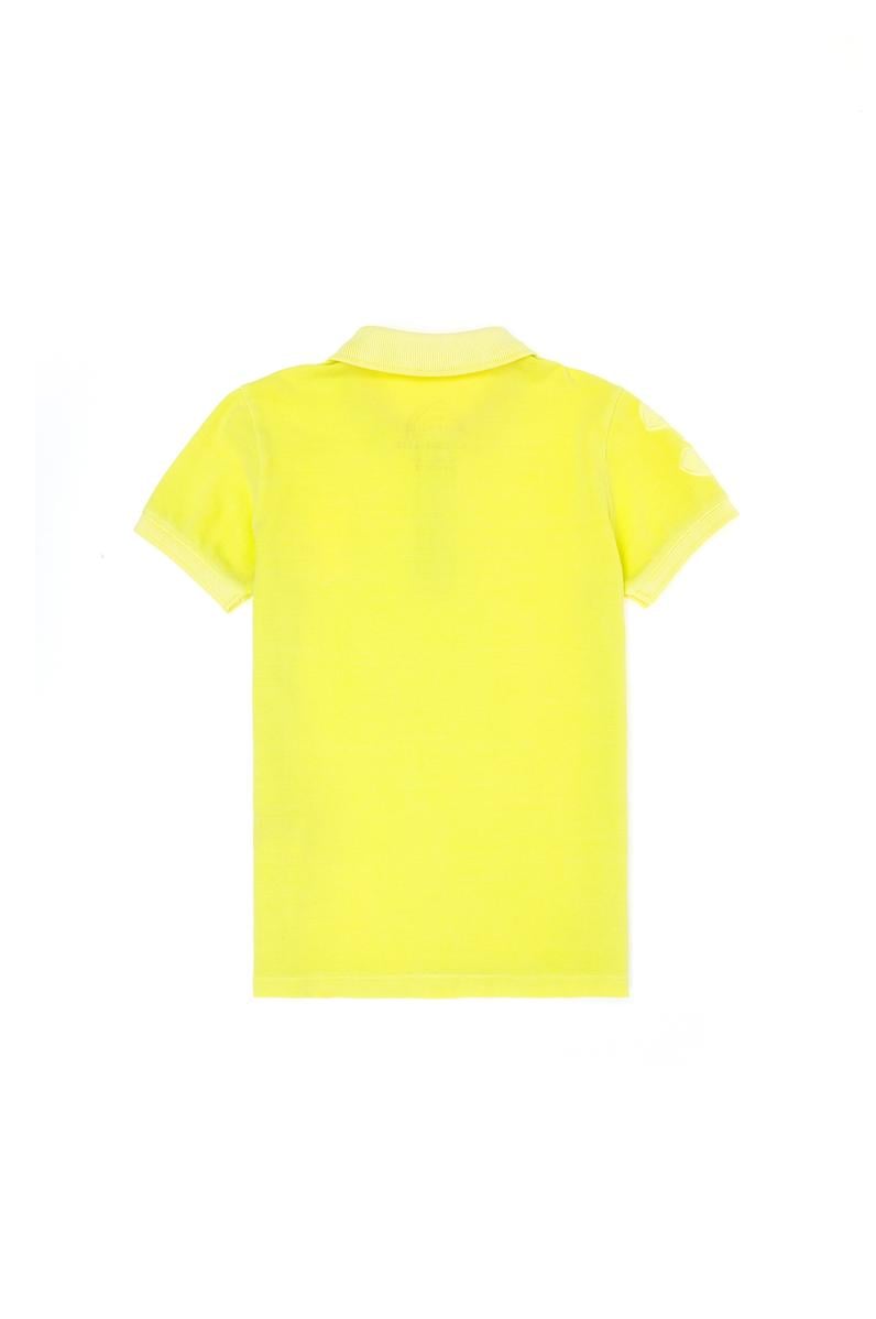 Erkek Çocuk Neon Sarı Polo Yaka Tişört
