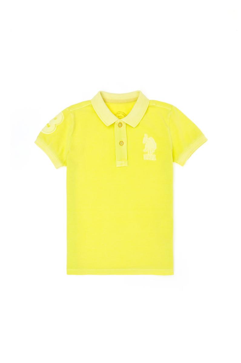 Erkek Çocuk Neon Sarı Polo Yaka Tişört