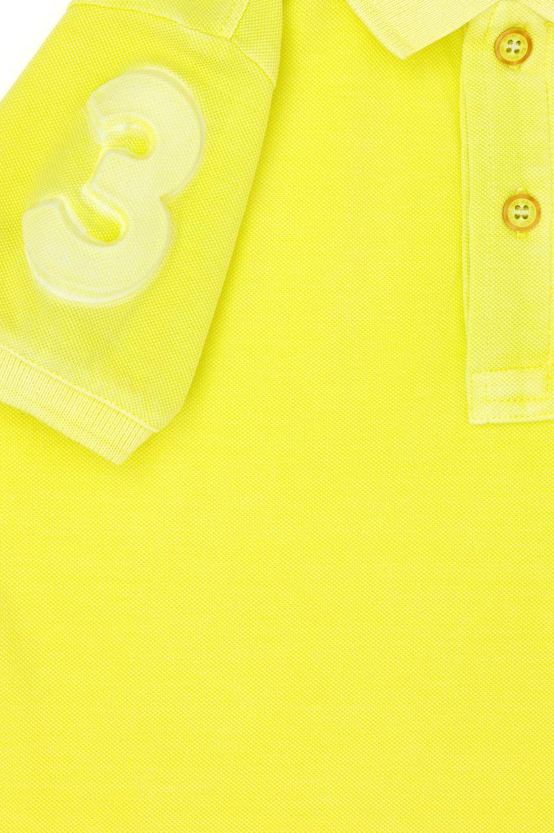 Erkek Çocuk Neon Sarı Polo Yaka Tişört