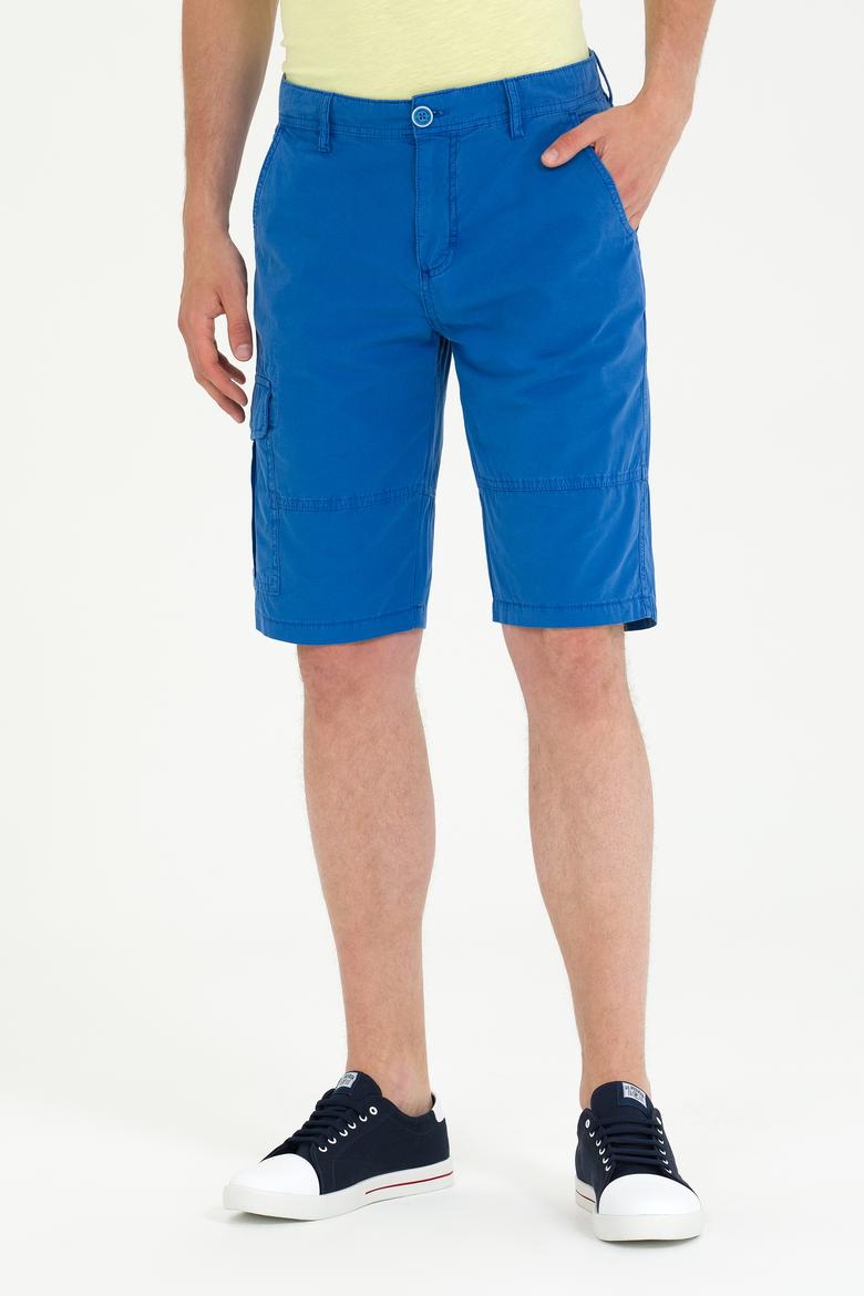 Erkek Saks Dokuma Şort - 50263843007