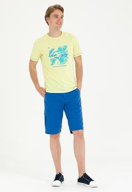 Erkek Saks Dokuma Şort - 50263843007