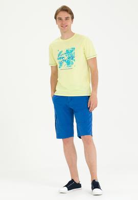 Erkek Saks Dokuma Şort - 50263843007