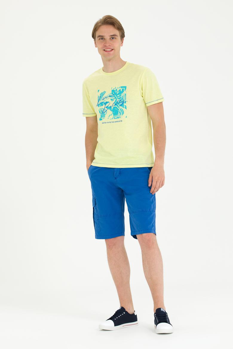 Erkek Saks Dokuma Şort