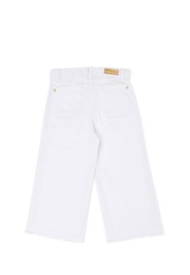 Kız Çocuk Beyaz Kanvas Pantolon - 50264079015