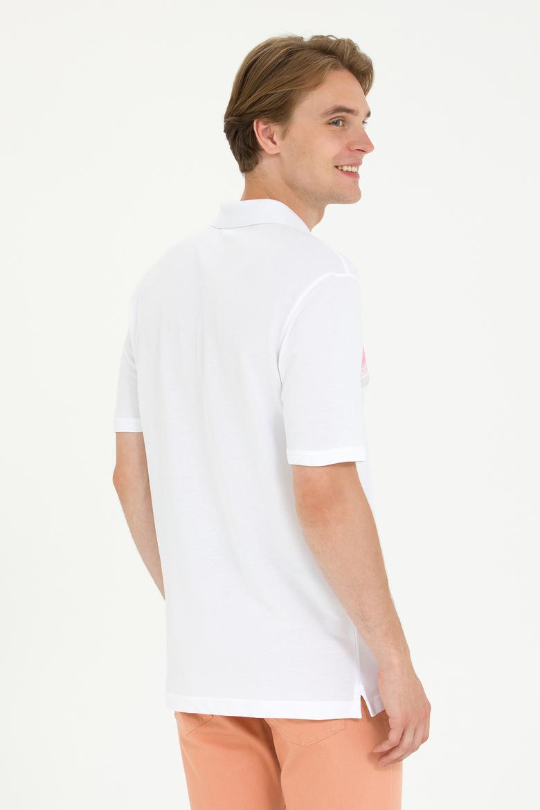 Erkek Kiremit Polo Yaka Tişört - 50266757021