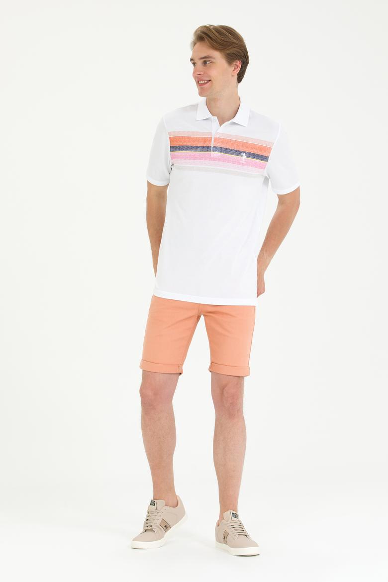 Erkek Kiremit Polo Yaka Tişört - 50266757021