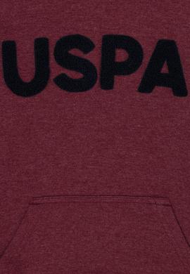 Çocuk Bordo Basic Kapüşonlu Sweatshirt - 50269419117