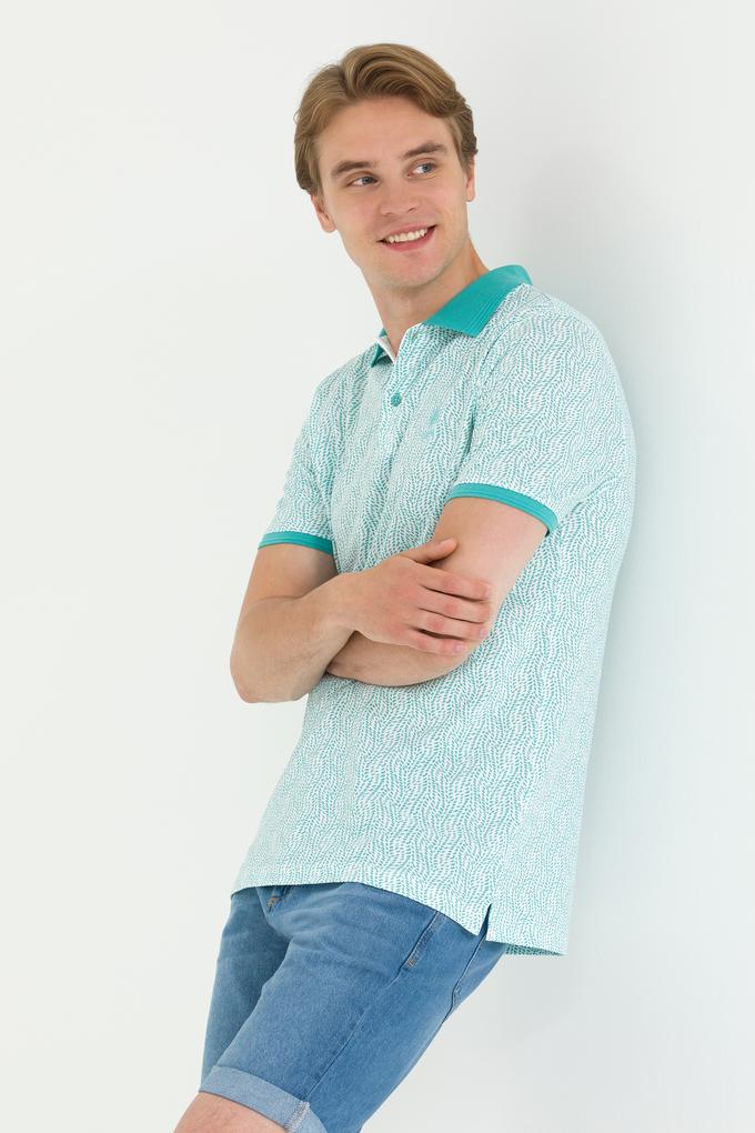 Erkek Mint Polo Yaka Tişört