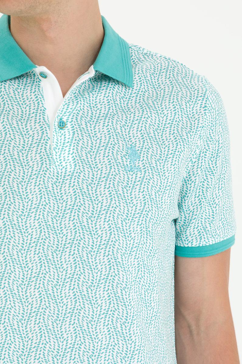 Erkek Mint Polo Yaka Tişört