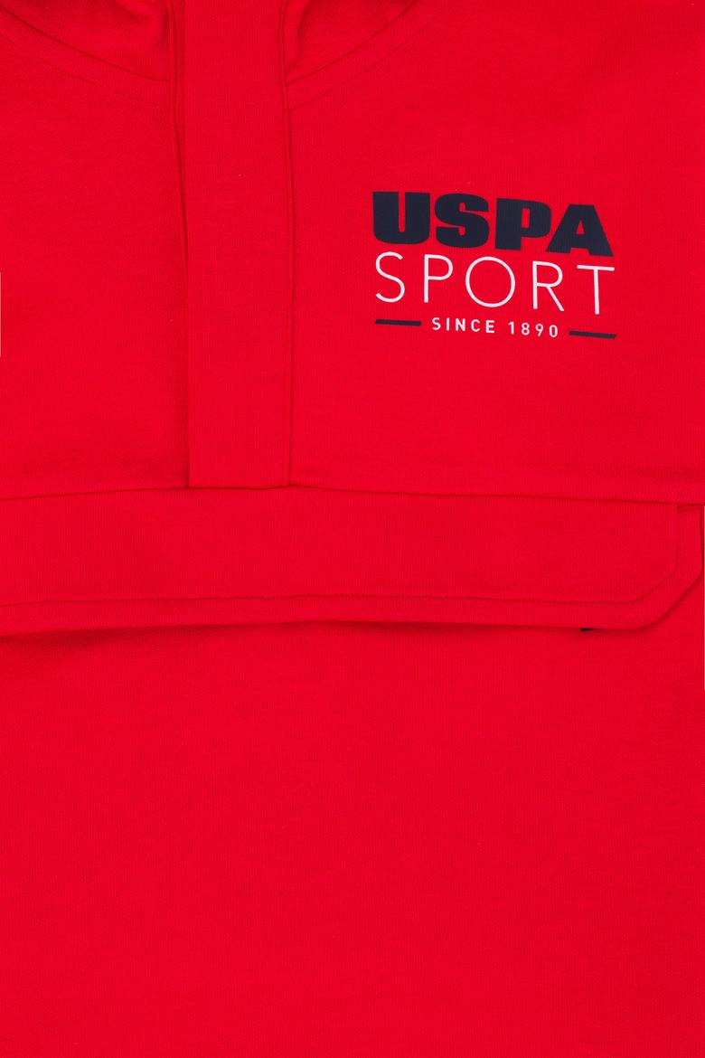 Çocuk Kırmızı Kapüşonlu Sweatshirt - 50263563027