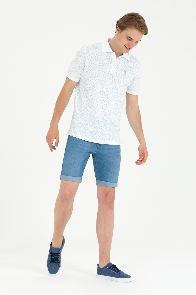 Erkek Mint Polo Yaka Tişört