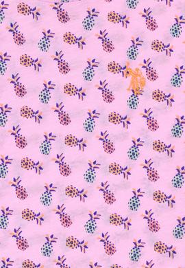 Kız Çocuk Manolya Bisiklet Yaka Tişört - 50276876086