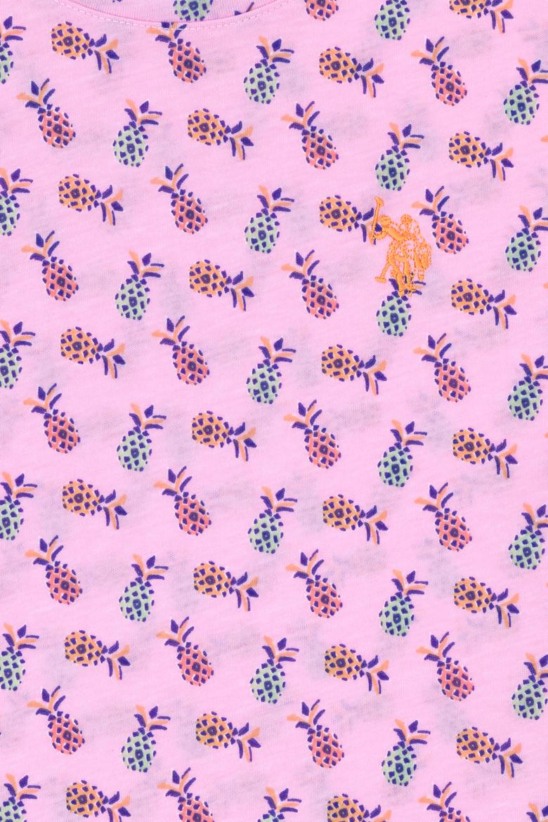 Kız Çocuk Manolya Bisiklet Yaka Tişört - 50276876086