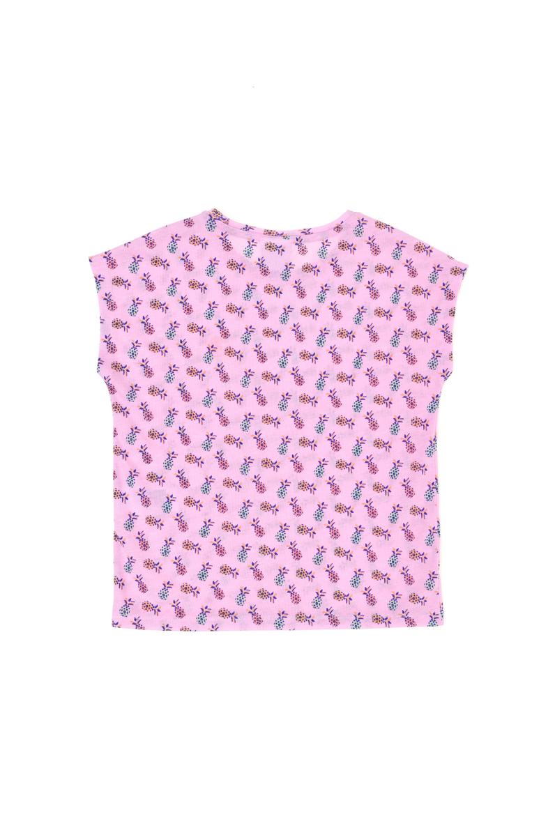 Kız Çocuk Manolya Bisiklet Yaka Tişört