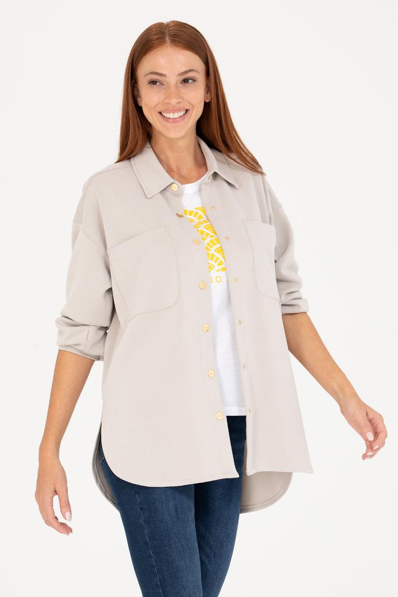 Kadın Taş Örme Gömlek - 50267519009