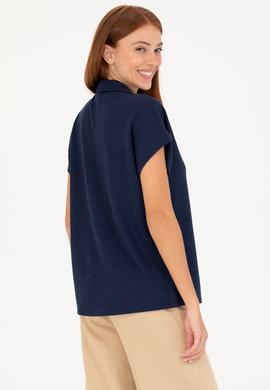 Kadın Lacivert Örme Gömlek - 50268146005