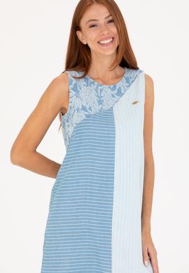 Kadın Açık Mavi Jean Elbise - 50263054001