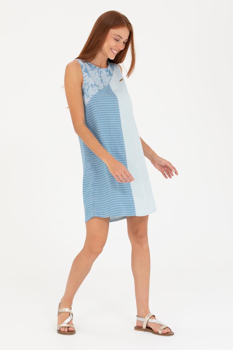 Kadın Açık Mavi Jean Elbise - 50263054001