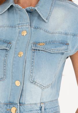 Kadın Mavi Jean Elbise - 50263047002