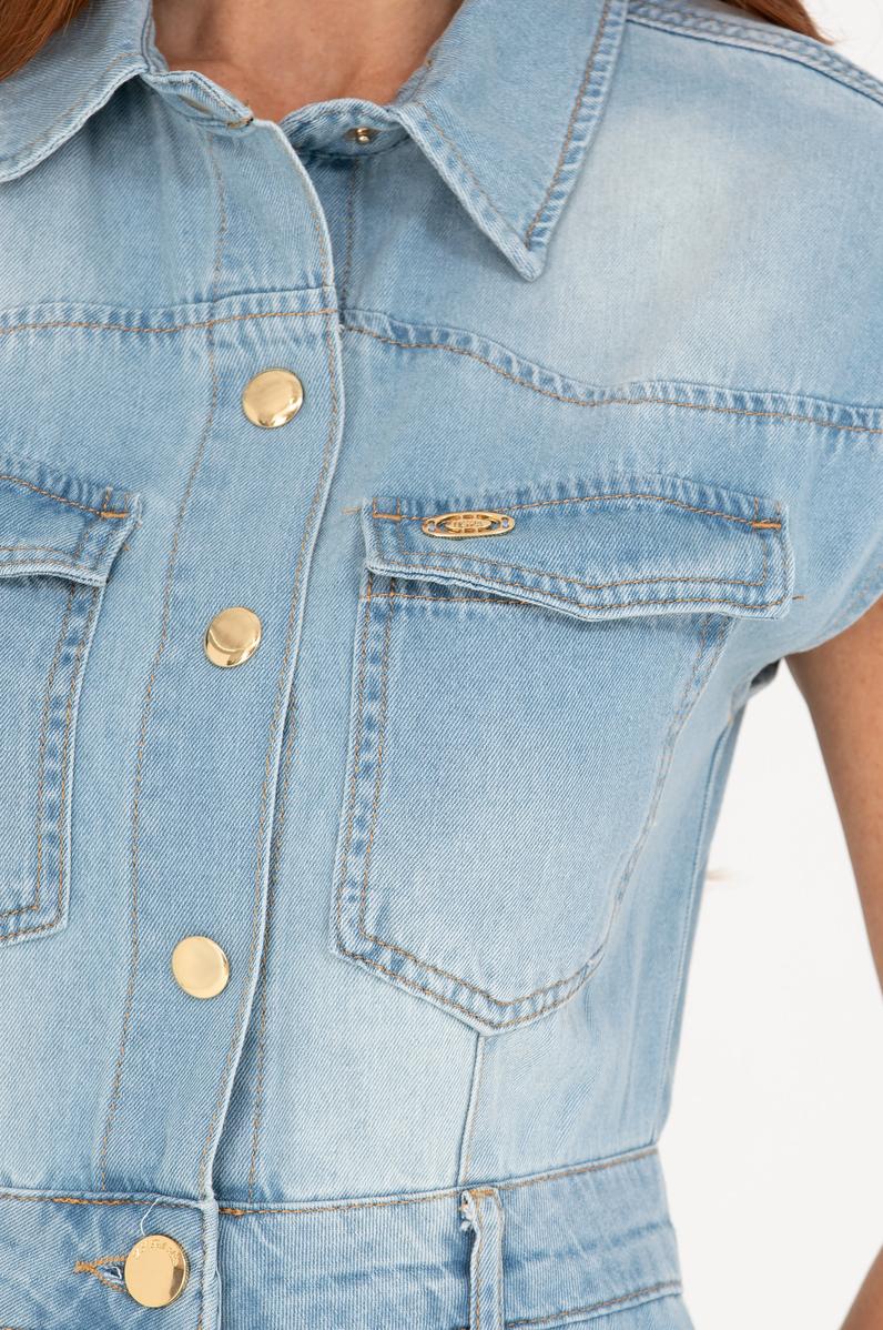 Kadın Mavi Jean Elbise