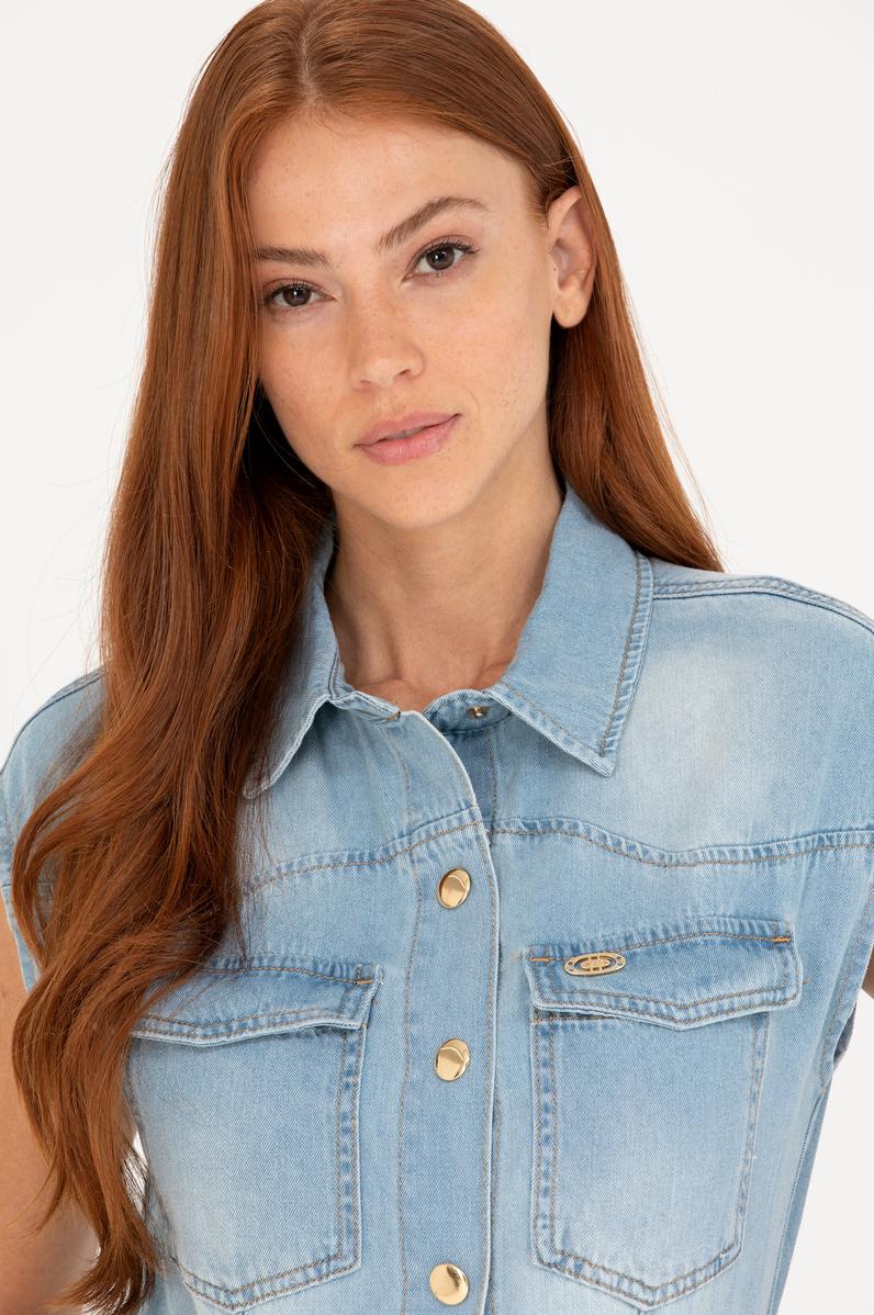 Kadın Mavi Jean Elbise