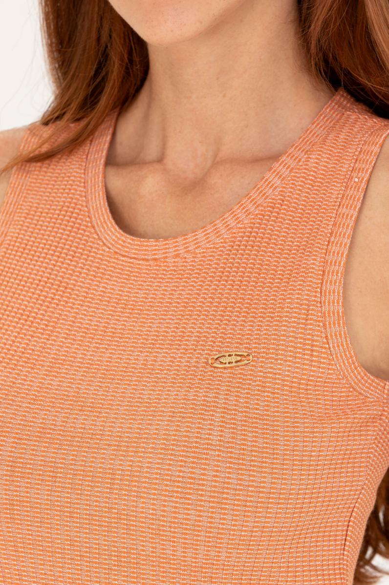 Kadın Kiremit Bisiklet Yaka Midi Boy Örme Elbise