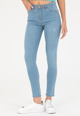 Kadın Açık Mavi Skinny Fit Jean Pantolon - 50263769013