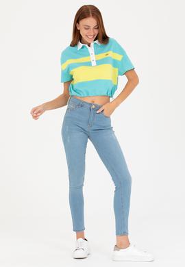 Kadın Açık Mavi Skinny Fit Jean Pantolon - 50263769013