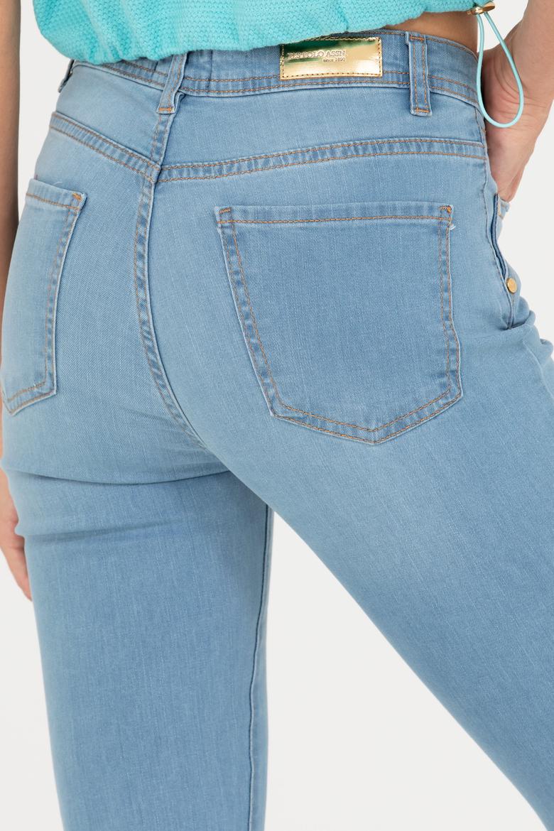 Kadın Açık Mavi Skinny Fit Jean Pantolon - 50263769013