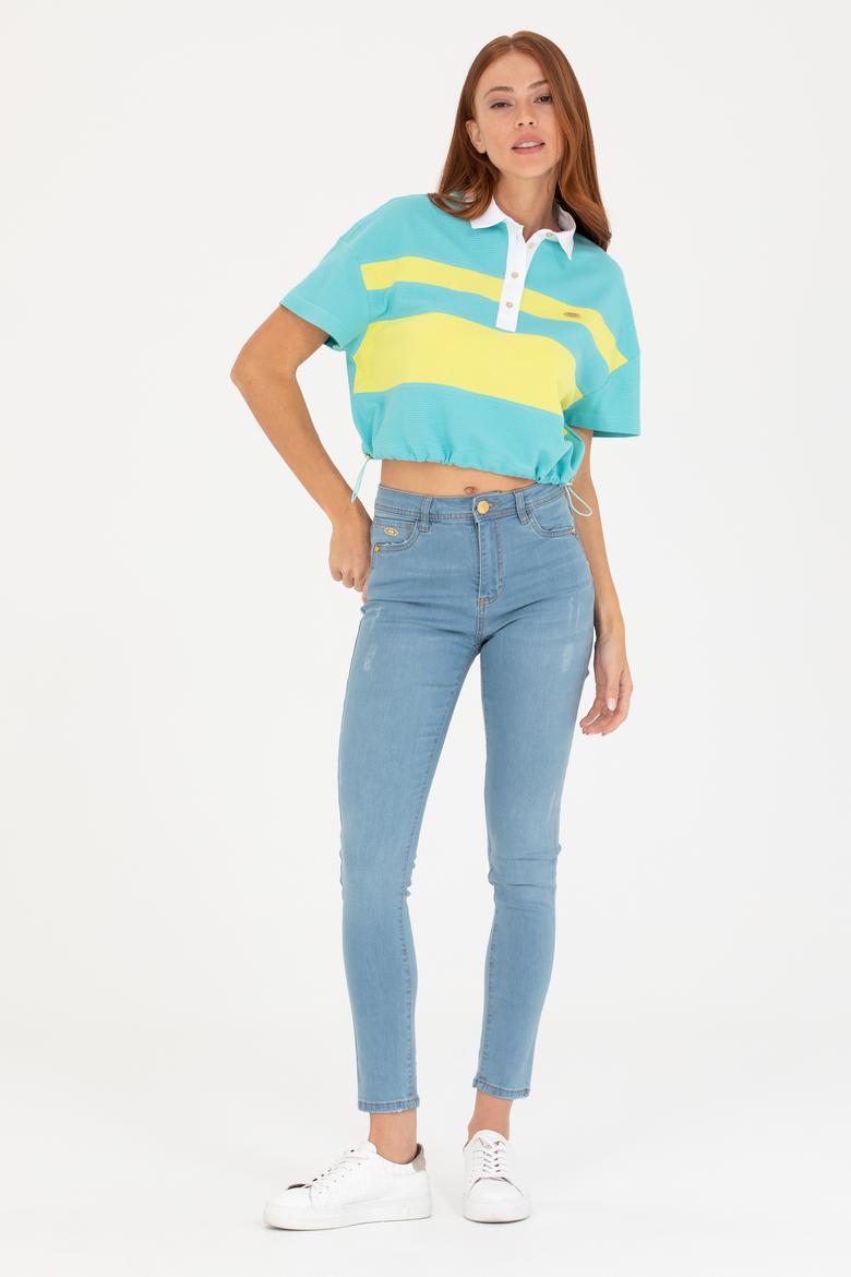 Kadın Açık Mavi Skinny Fit Jean Pantolon - 50263769013