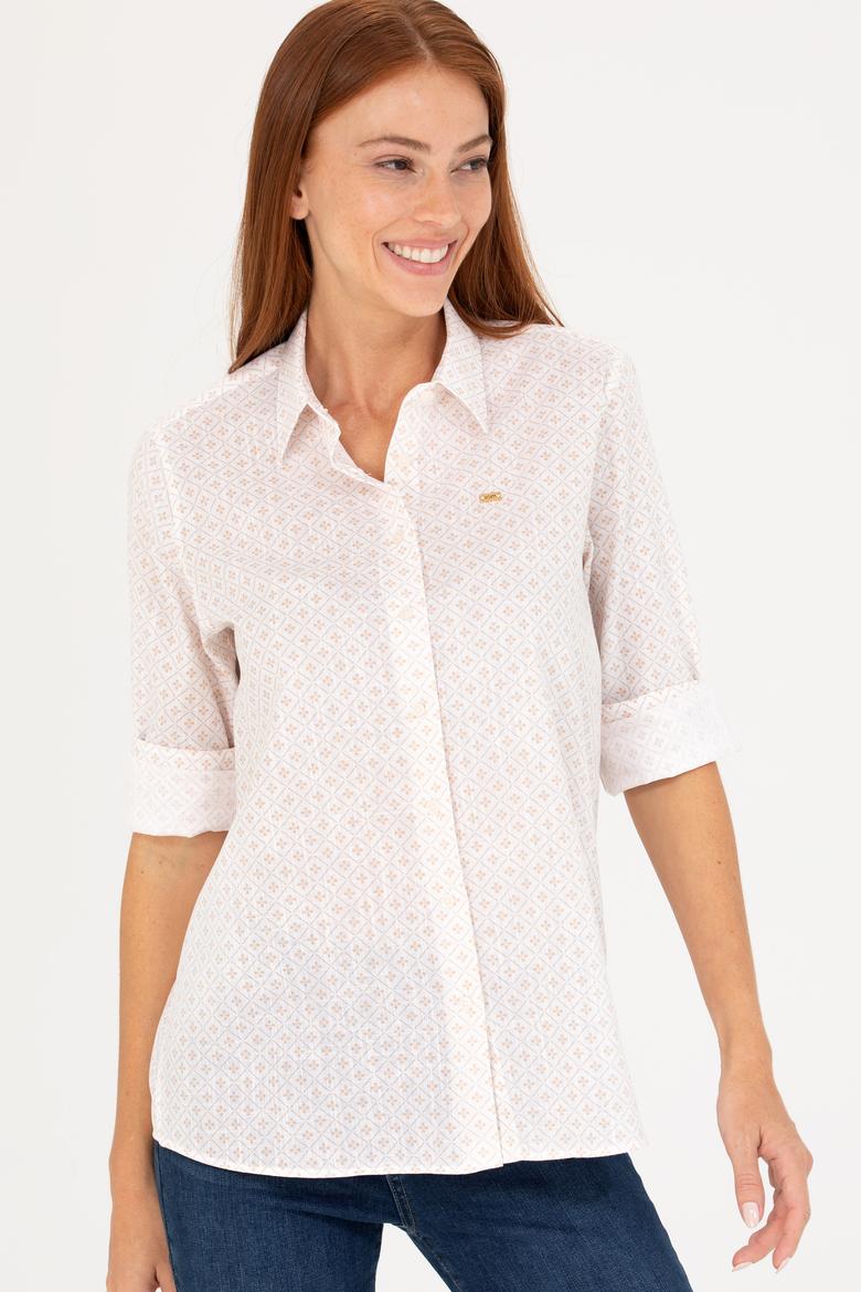 Kadın Camel Uzun Kollu Gömlek - 50264292003