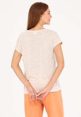 Kadın Taş Bisiklet Yaka Tişört - 50265947020