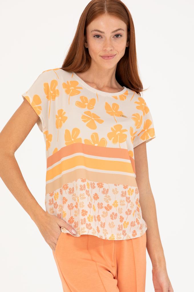 Kadın Taş Bisiklet Yaka Tişört