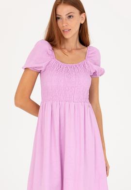 Kadın Manolya Mini Boy Dokuma Elbise - 50262578002