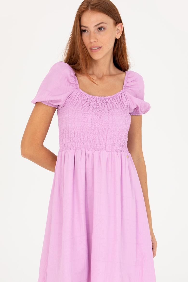 Kadın Manolya Mini Boy Dokuma Elbise - 50262578002